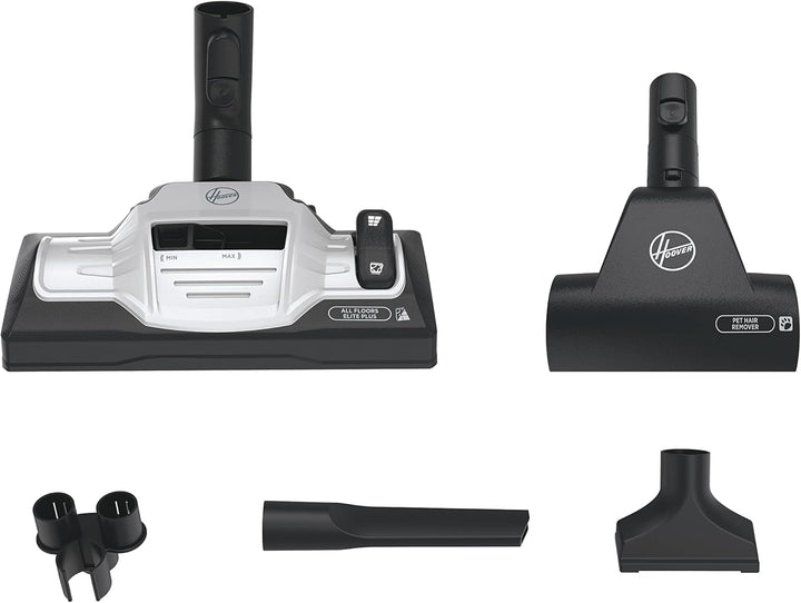 Hoover Bodenstaubsauger mit 5 L Beutel – extra leiser Staubsauger (64 dBA) mit Schmutzsensor &amp; Beute