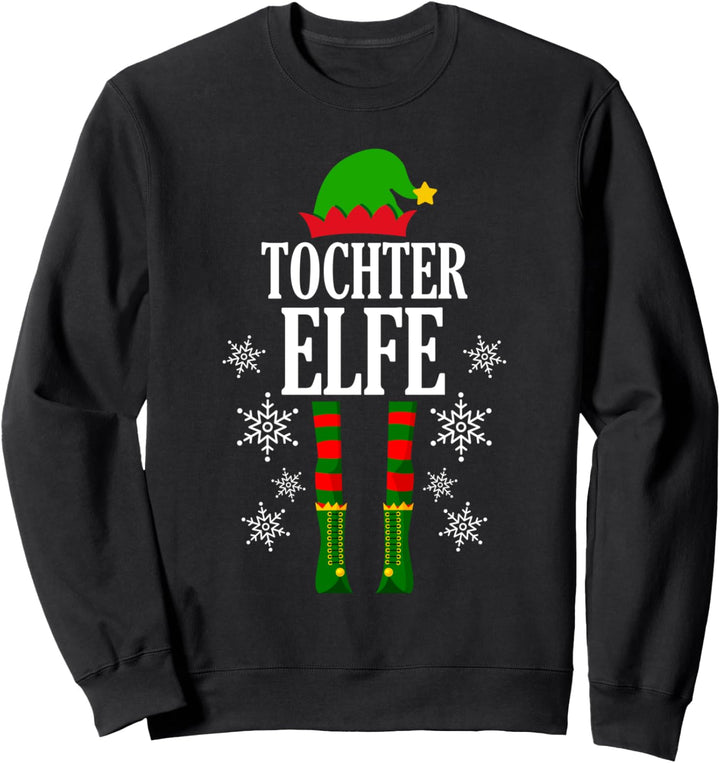 Elfen Tochter Elfe Partnerlook Weihnachten Weihnachtself Sweatshirt