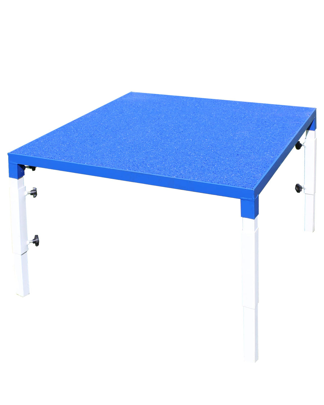 Agility-Tisch für Hunde – FCI-konform &amp; höhenverstellbar – rutschsicher &amp; robust – 90×90cm – blau