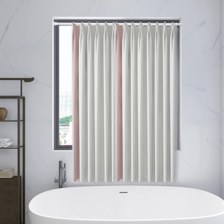 Feligio 2 Stück Duschstange Ohne Bohren, Spannstange Teleskopstange, Vorhangstange Klemmstange für G