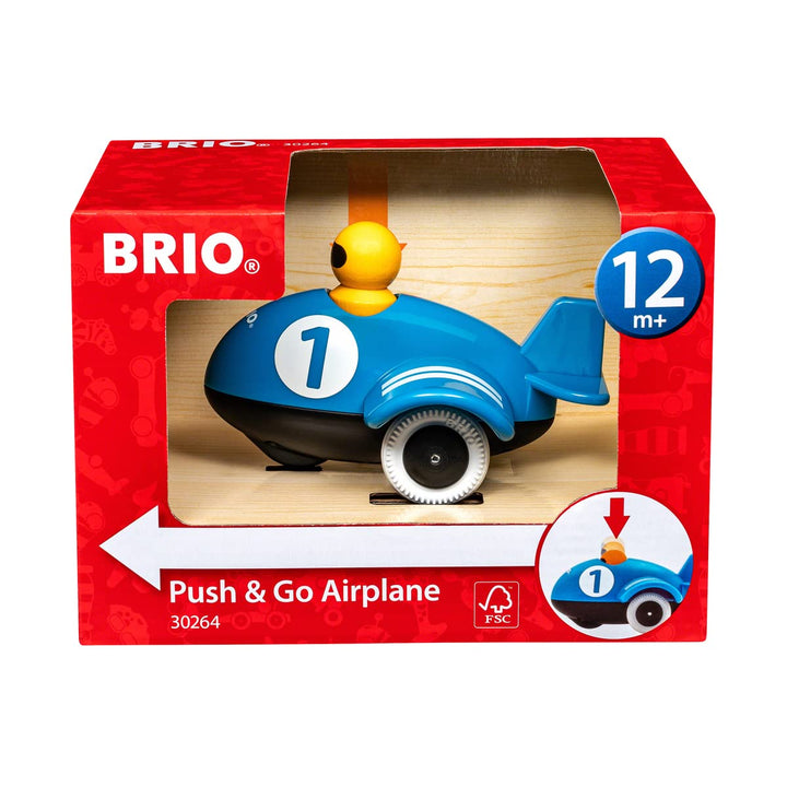 BRIO 30264 - Push & Go Flugzeug, Flugzeug