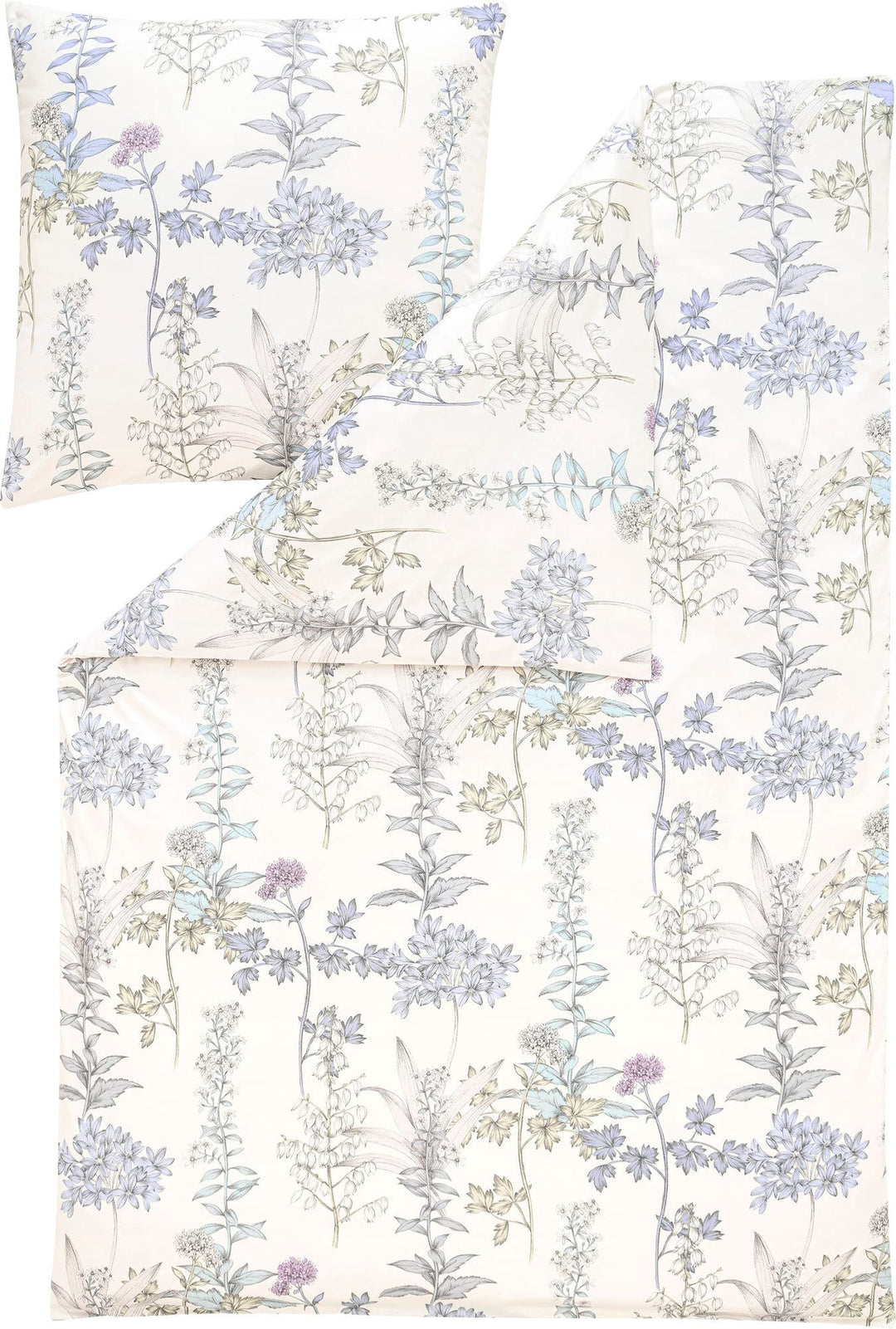 ESTELLA Mako Interlock Jersey Bettwäsche Alisa bleu 135x200 cm + 80x80 cm, 135x200 cm + 80x80 cm