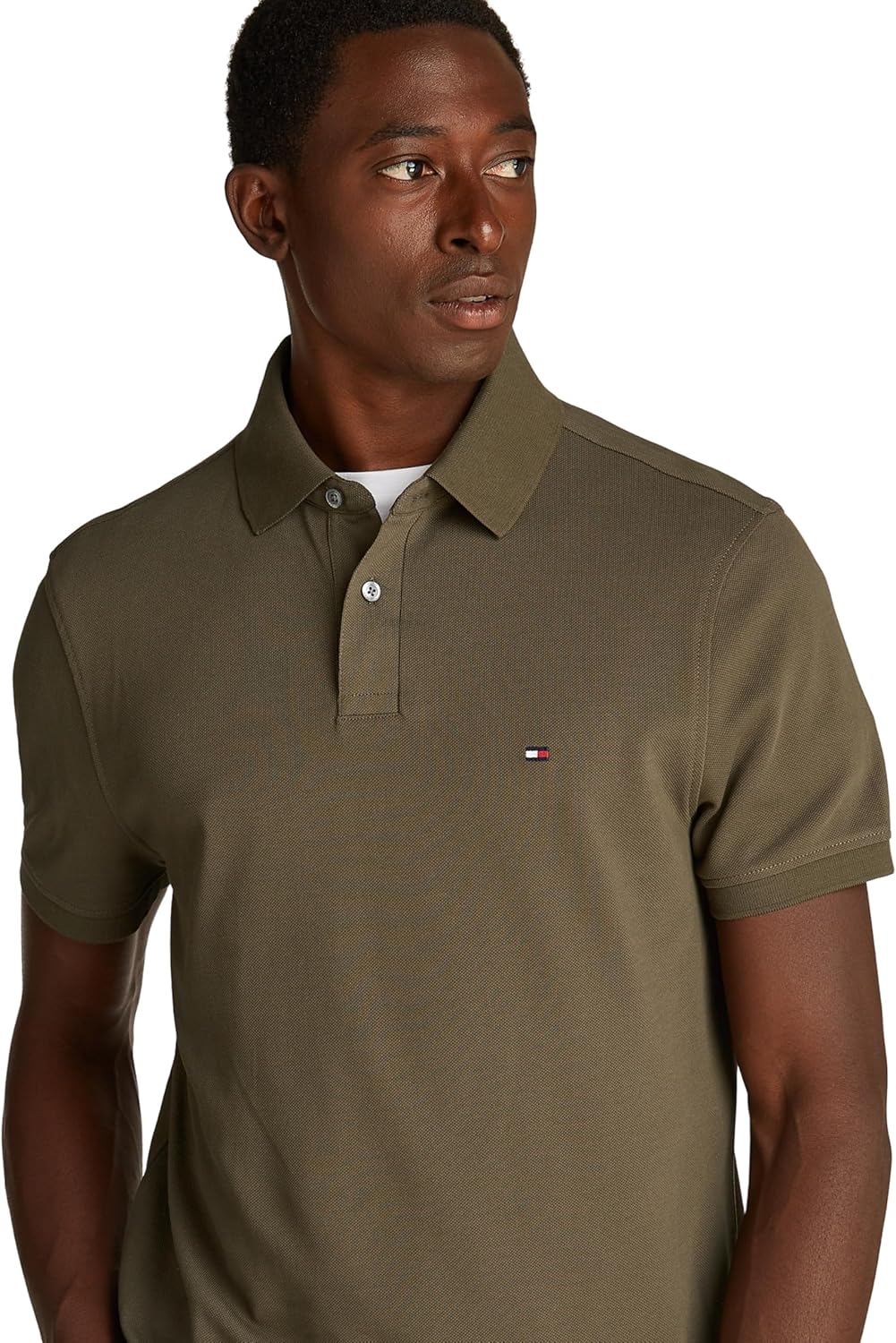 Tommy Hilfiger Herren Poloshirt Kurzarm 1985 Regular Fit S Army Green, S Army Green