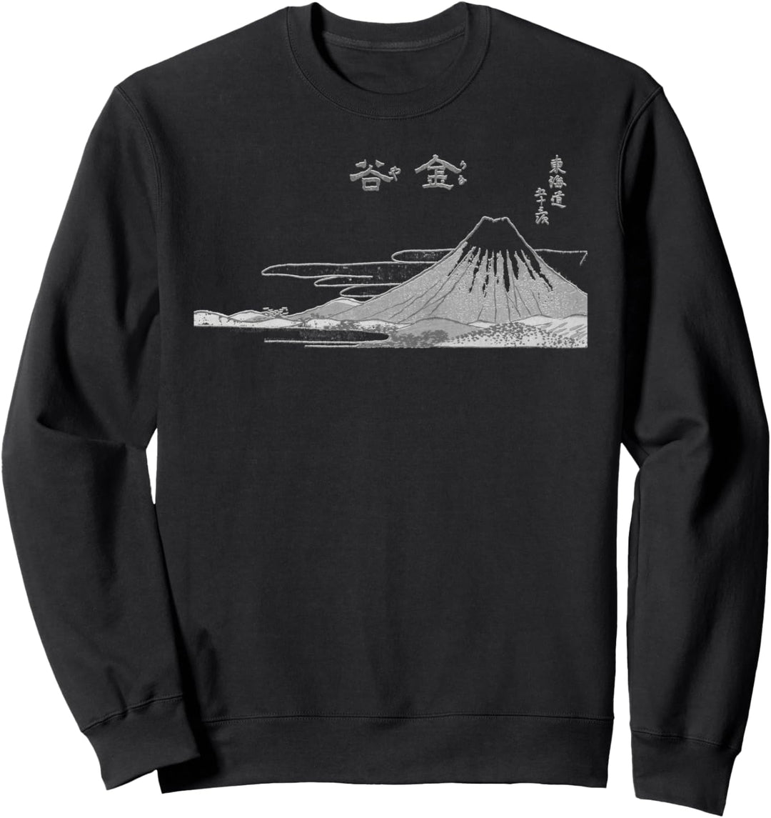 Berühmte Klassische Japanische Kunst Hokusai Fuji Stilvoll Sweatshirt