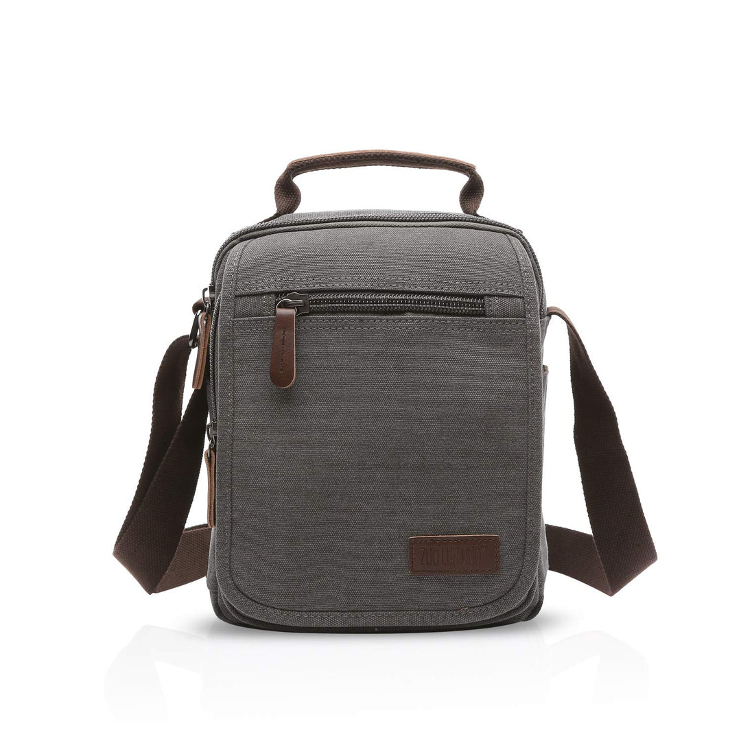 FANDARE Leinwand Umhängetasche Schultertasche Kuriertasche Canvas Messenger Bag für Herren Damen Kle