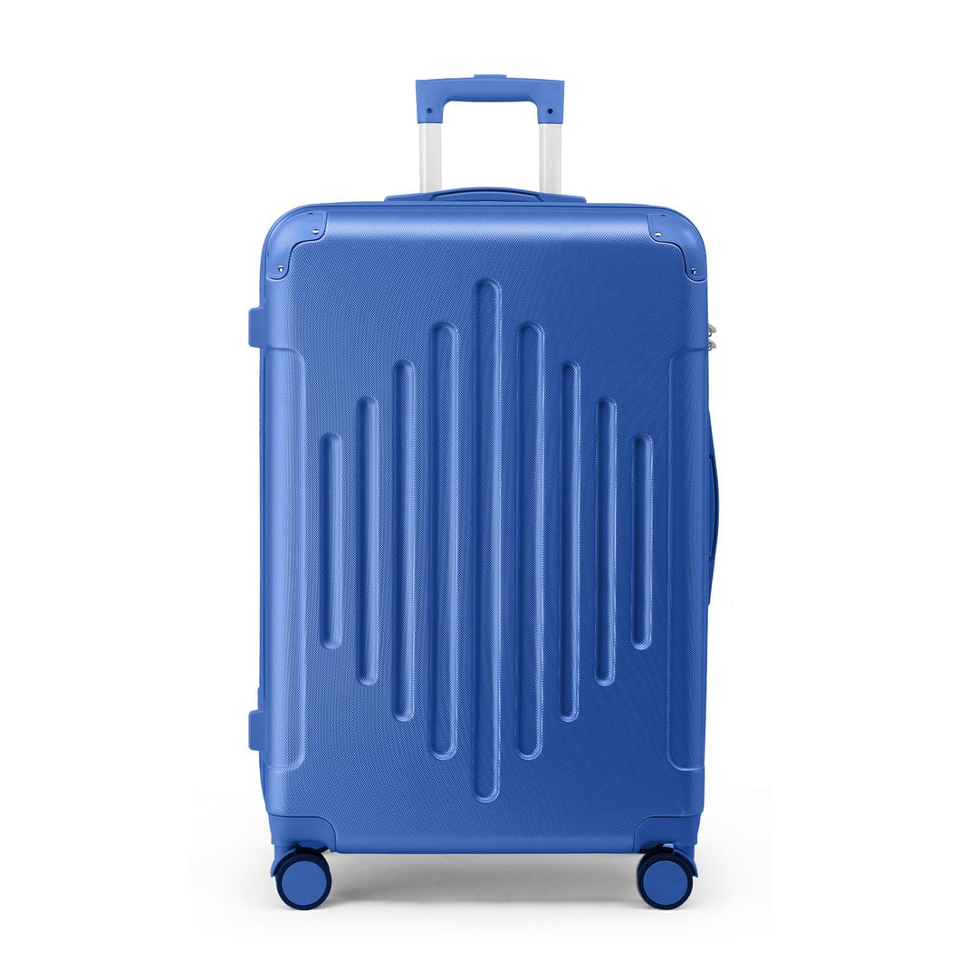 LALAHO Reisekoffer Koffer Trolleys Hartschale (Flugblau, L) | Reisekoffer Set mit Kosmetikkoffer, Ha
