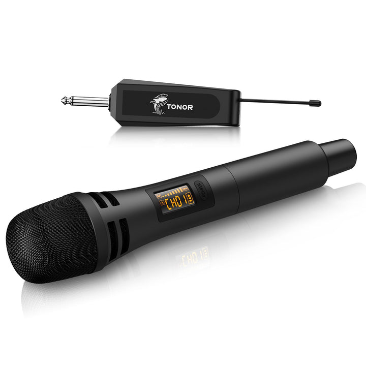 TONOR Mikrofon kabellos, drahtloses Funkmikrofon Wireless Microphone Handmikrofon dynamisch Microfon