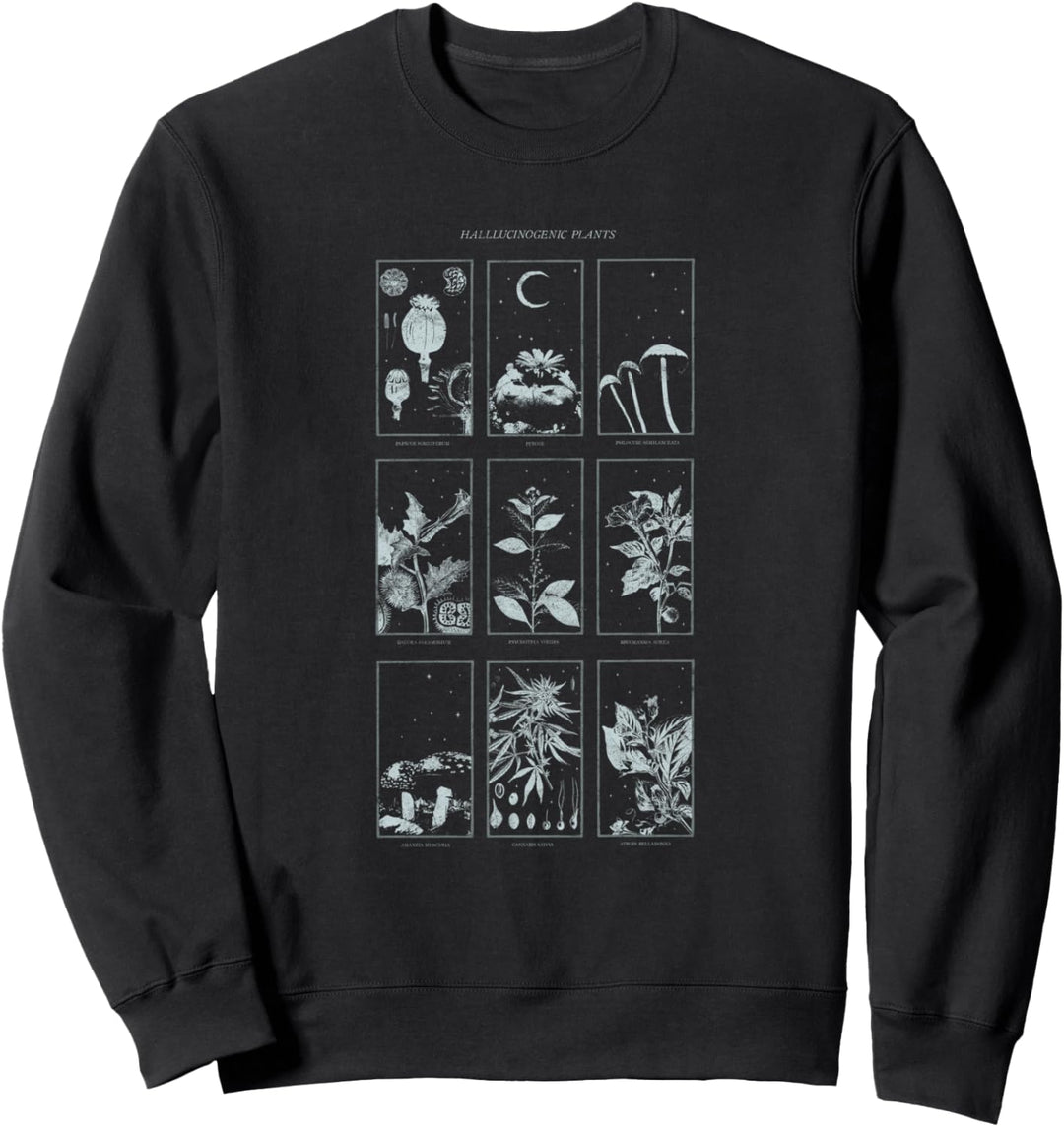 Occult Psychoaktive Drogen Gothic Grunge Tarot Trip Vintage Sweatshirt