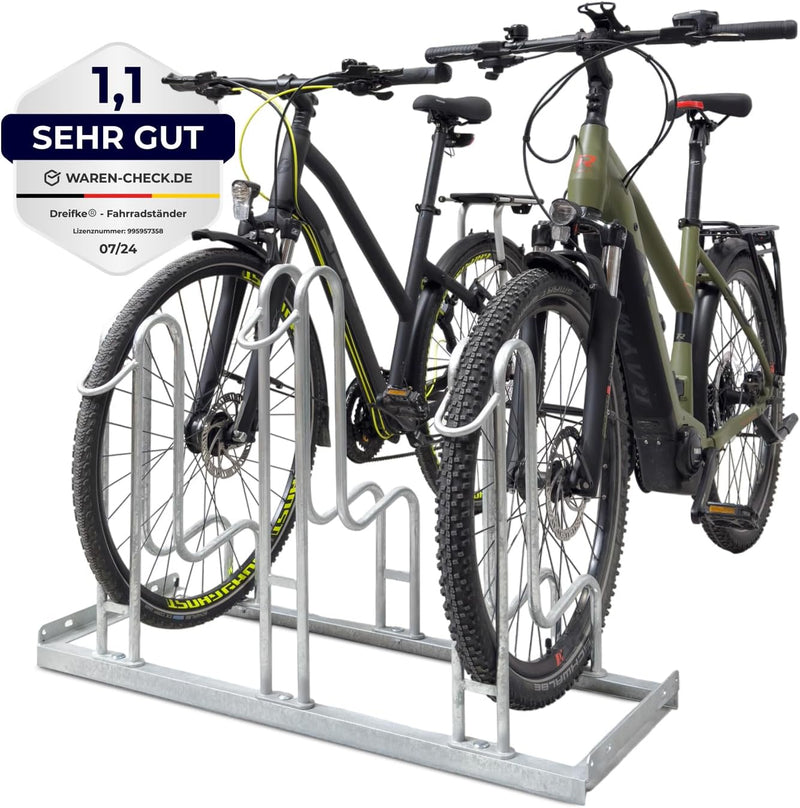 Dreifke® Hochwertiger Fahrradständer Standparker 4053 | Sicherer, robuster Fahrradparker Mountainbik