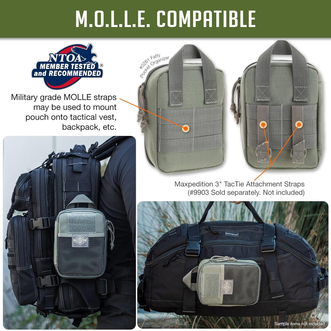 Maxpedition, praktische Tasche Fatty, Laubgrün (grün) - MAXP-261-F Foliage Green, Foliage Green