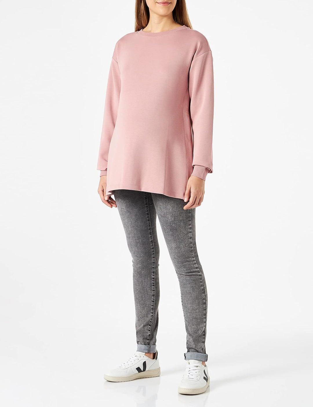 Noppies Damen Sweater Pinson Nursing Long Sleeve Pullover 44 Deauville Mauve - P964, 44 Deauville Ma