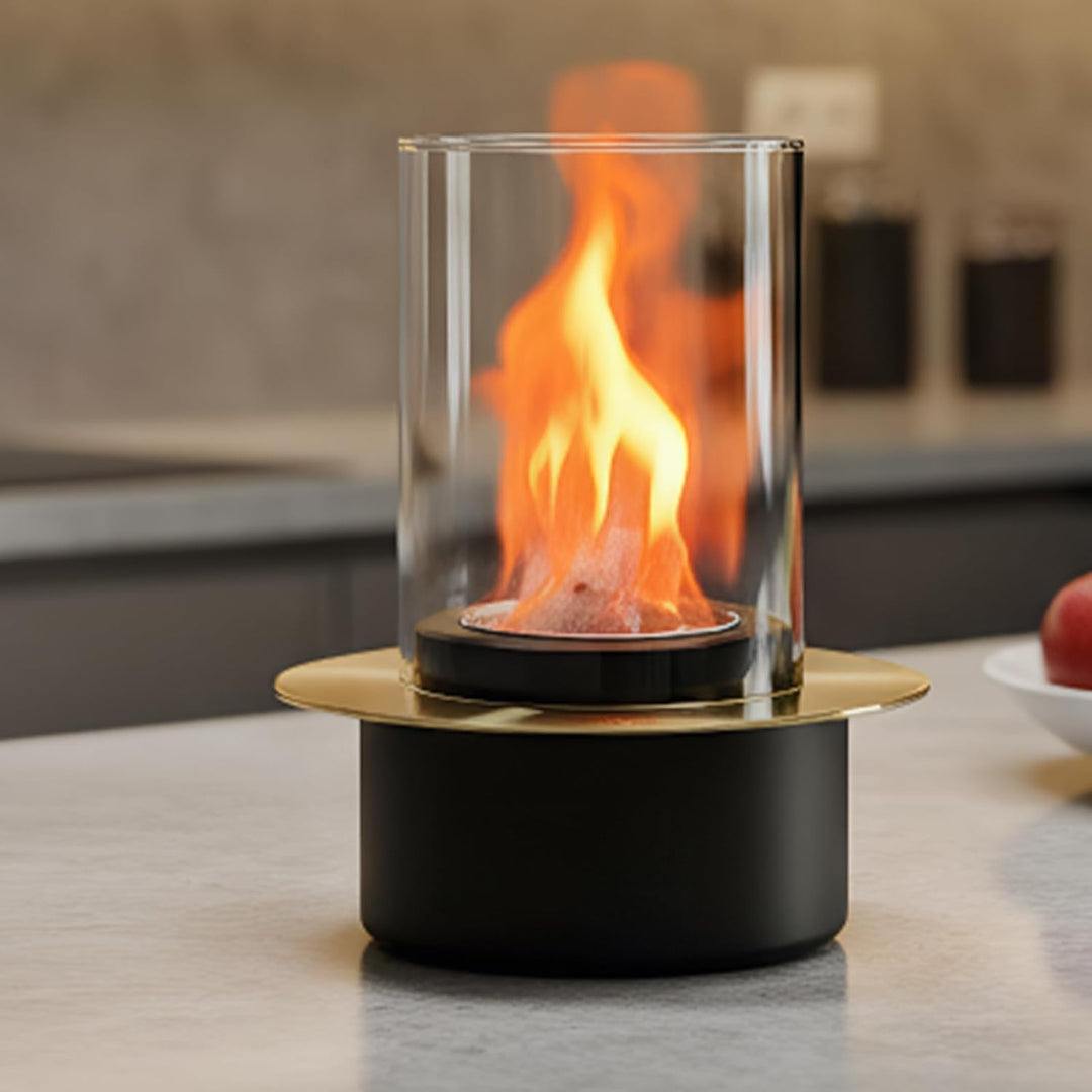Tischfeuer, tragbar, für den Aussenbereich, flammenlos, tragbar, aus , für Garten, Outdoor, Camping,
