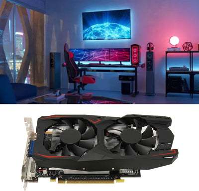 Goshyda Gaming-Grafikkarte, GTX1050Ti 4 GB DDR5 128 Bit DVI VGA HDMI-Schnittstelle, Computer-Grafikk