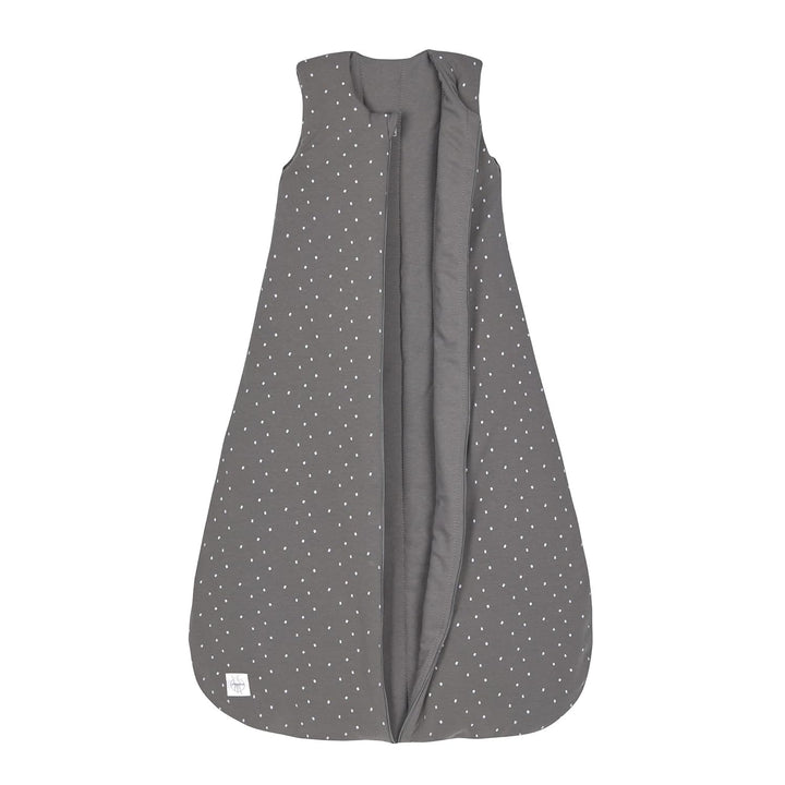 LÄSSIG Baby Ganzjahres Schlafsack ohne Ärmel unisex/Sleeping Bag Interlock Spots anthracite, Grösse