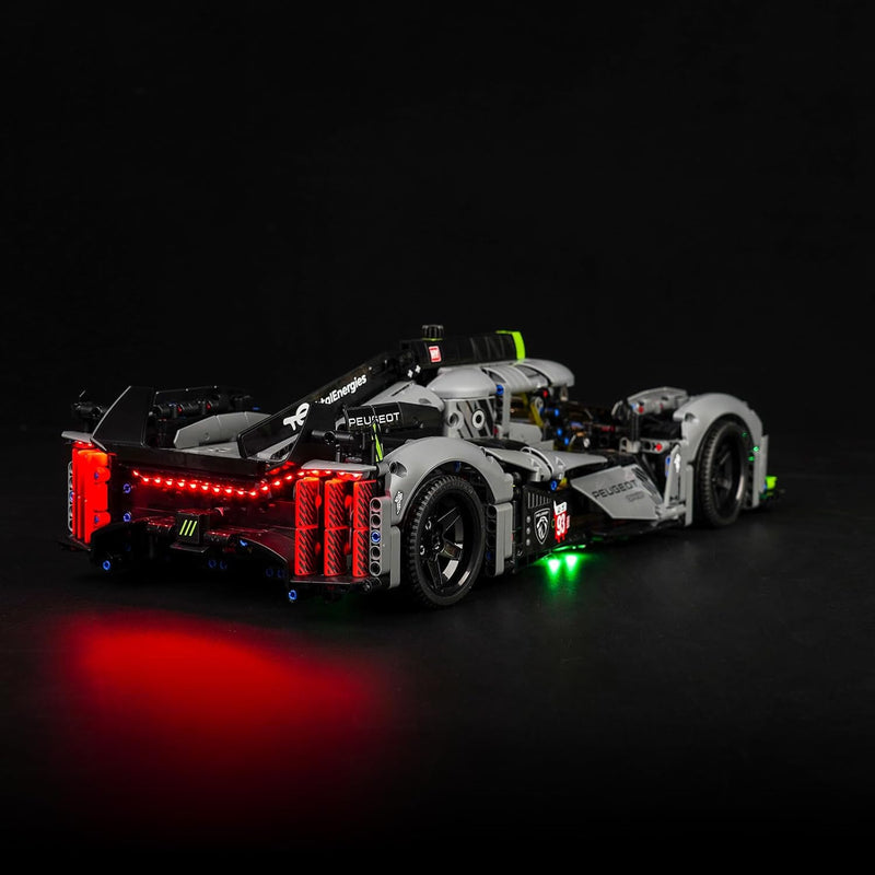 Led Licht Set für Lego 42156 Technic Peugeot 9X8 24H Le Mans Hybrid Hypercar (Kein Lego-Modell), Upd