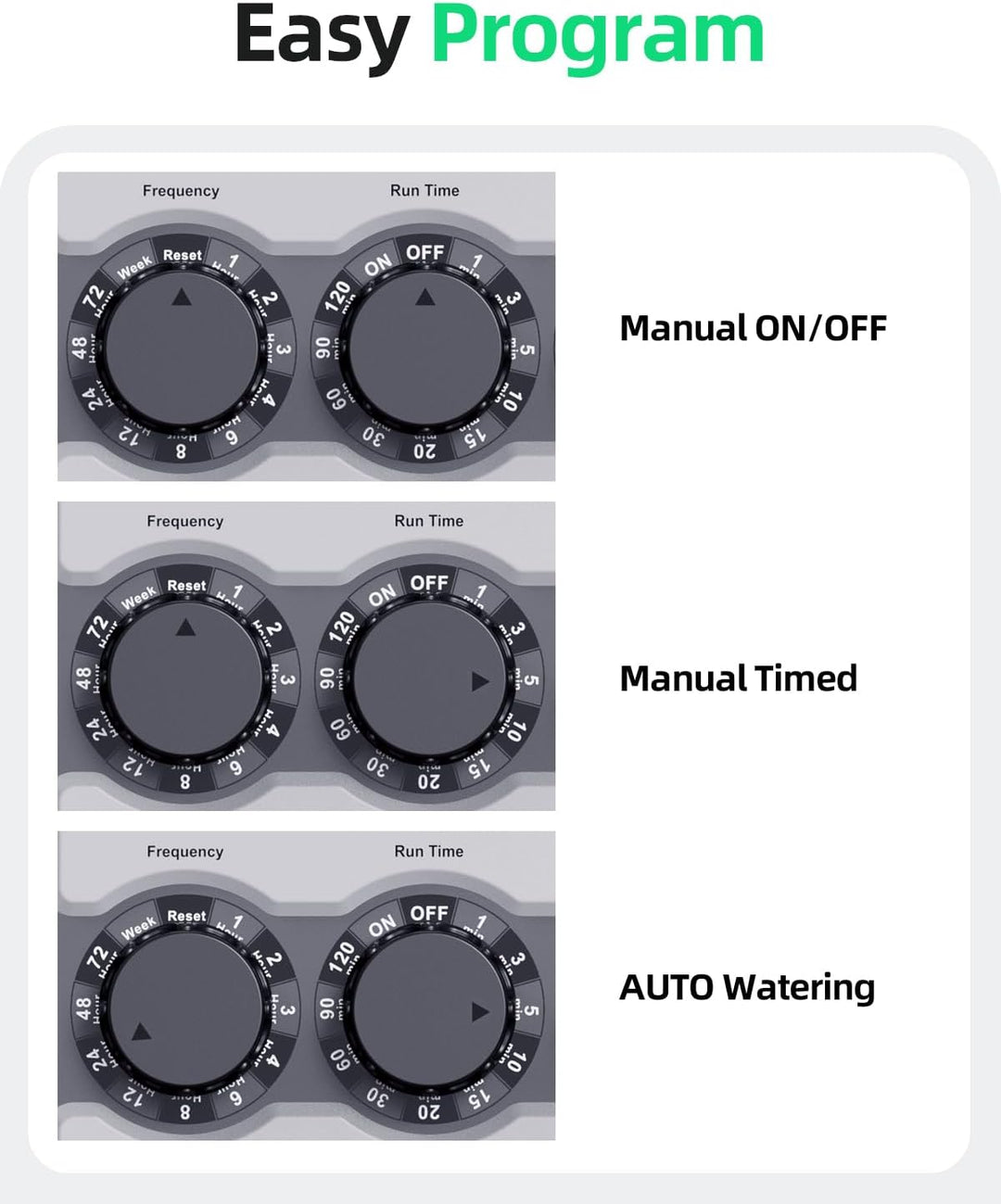 Wasser Timer mit Messing Einlass, Zifferblatt Steuerung Sprinkler Timer mit Verzögerungsfunktion Han