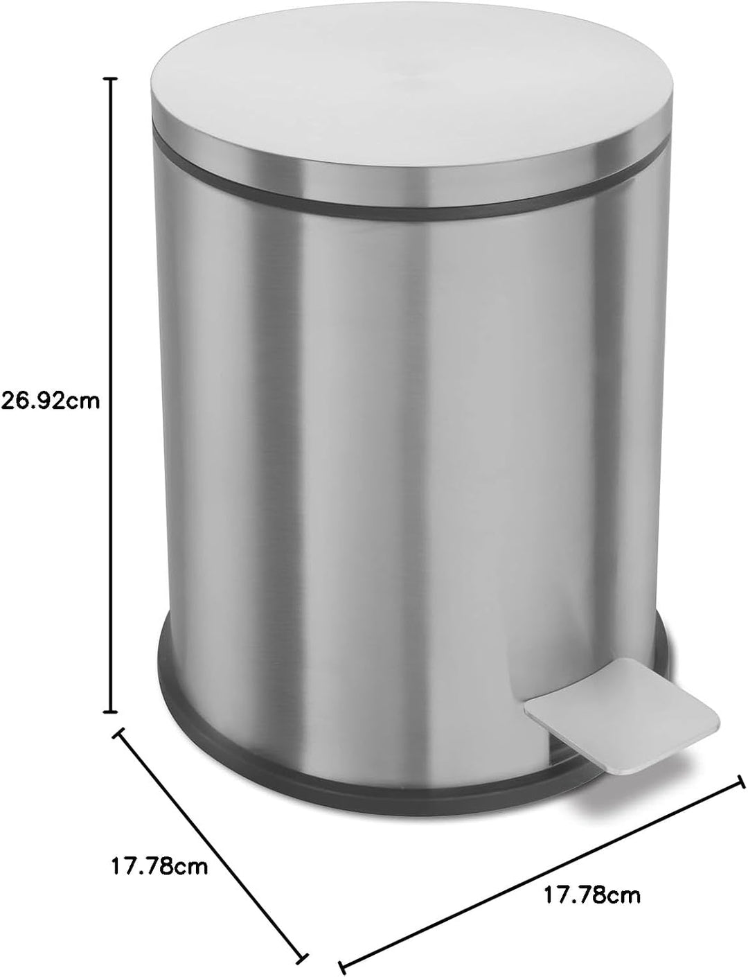 ZACK 40300 "VASCA" Treteimer, Edelstahl matt