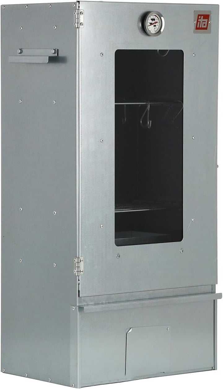ITA Elektrischer Räucherofen 7002 - Premium Räucherschrank aus Edelstahl 81 cm mit Elektroheizung &