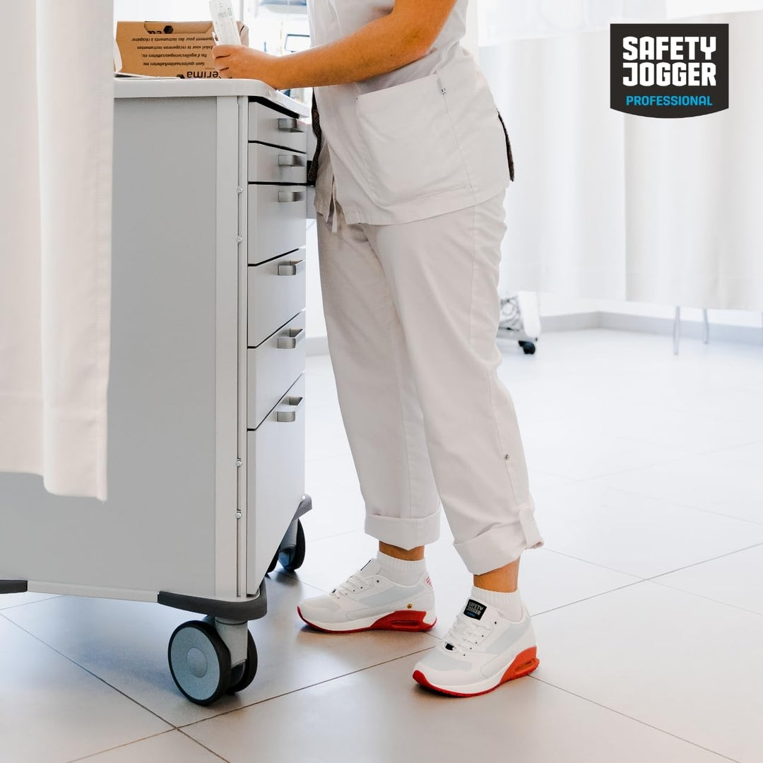 Oxypas ElaS4101fux Ela SRC Arbeitsschuhe, Sportschuhe,White with Fuchsia,41 EU 41 EU Rosa, 41 EU Ros