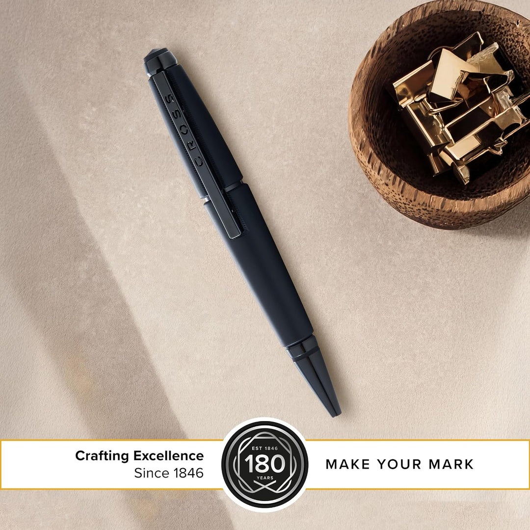 Cross Edge Rollerball (Strichstärke M, Schreibfarbe: schwarz, nachfüllbar, inkl. Premium Geschenkbox