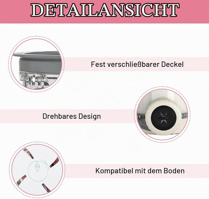 Behälter für Ninja Creami Deluxe Pints,2 Stück Ersatz für Ninja Creami Deluxe Pints und Deckel,Eisbe