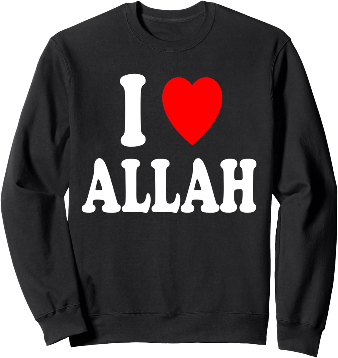 I Heart (Love) Allah süsse muslimische Religion Sweatshirt
