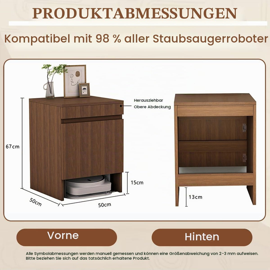Saugroboter Verstecken Schrank Mit Tür, Staubsauger Roboter Schrank Einfacher Wasserwechsel, Staubsa