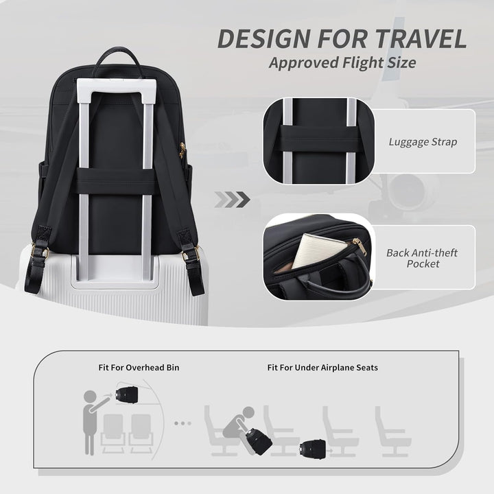 GOLF SUPAGS Frauen Rucksack Casual Daypack für Arbeit Reisen Hochschulen Rucksack Geldbörse Fits 15,