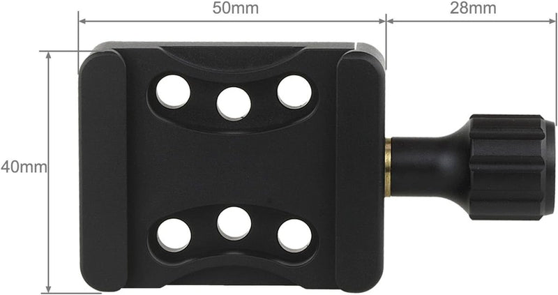 Haoge CP-20 Schraubknopf, Schnellspanner, Arca-Typ-Klemmadapterhalterung mit drei Paaren von 20 mm L