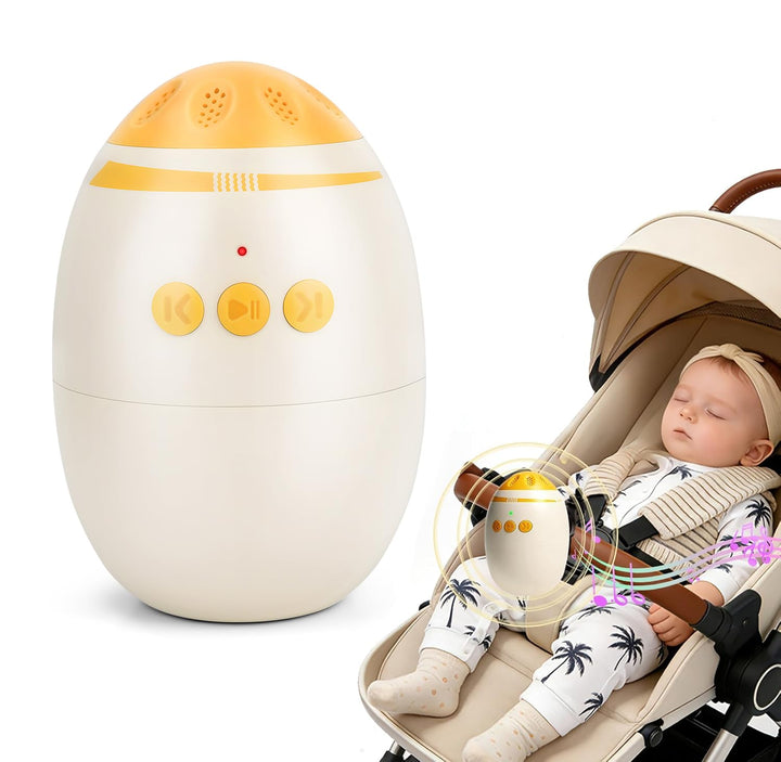 Kinderwagenschaukler, USB-C Einschlafhilfe Baby Wiederaufladbar, Stufenlos Einstellbar & Ultraleise