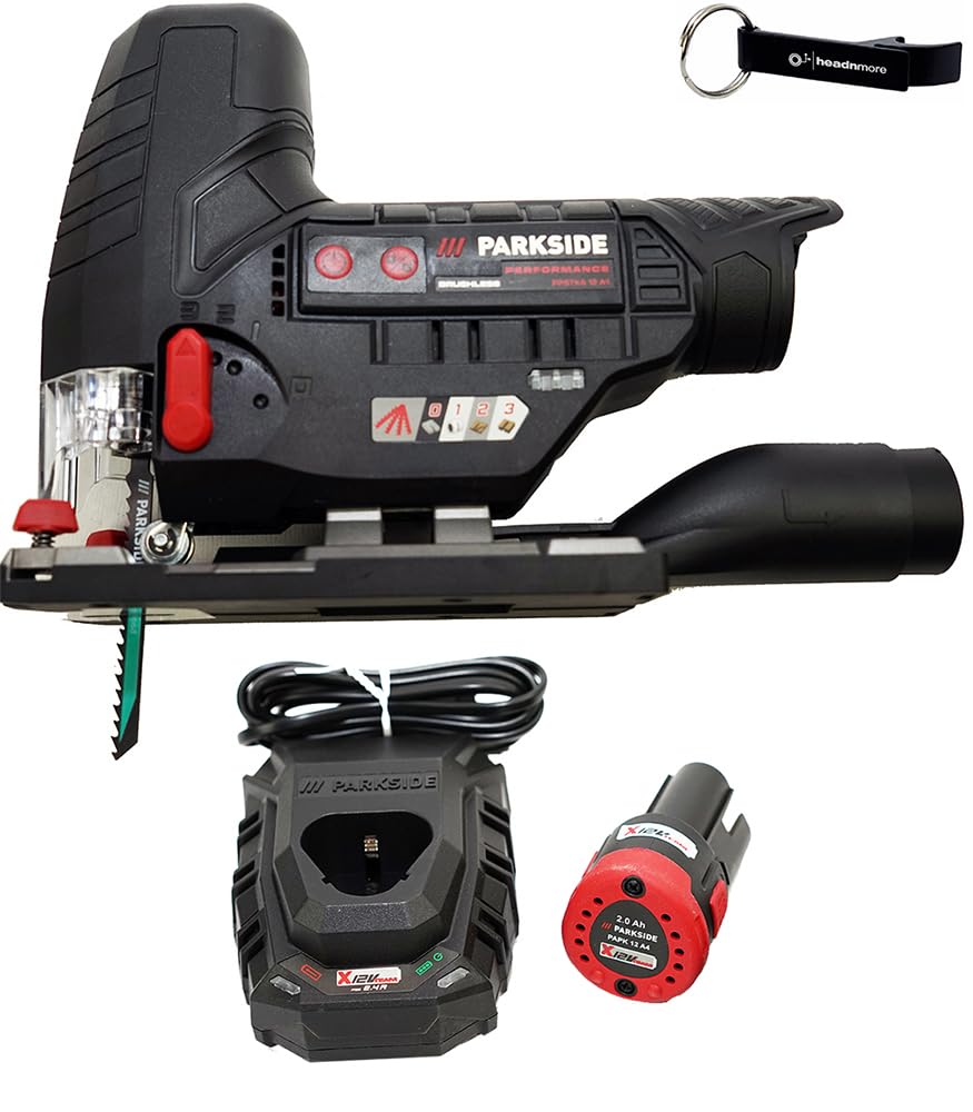 HEADNMORE Bundle - PARKSIDE PERFORMANCE® 12V Akku Stichsäge PPSTKA 12 + HEADNMORE® Schlüsselanhänger