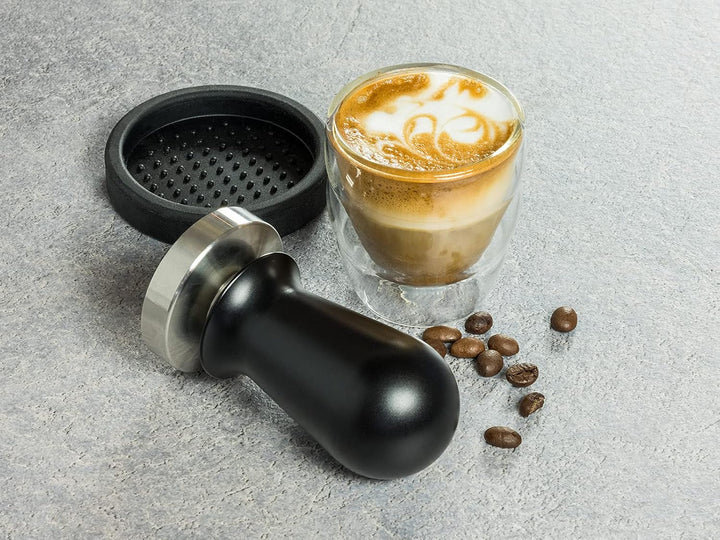 Barista Edition, Premium Tamper, Kaffee Verdichter Ø 58 mm Base, H: 10 cm, rostfreier Edelstahl, Esp