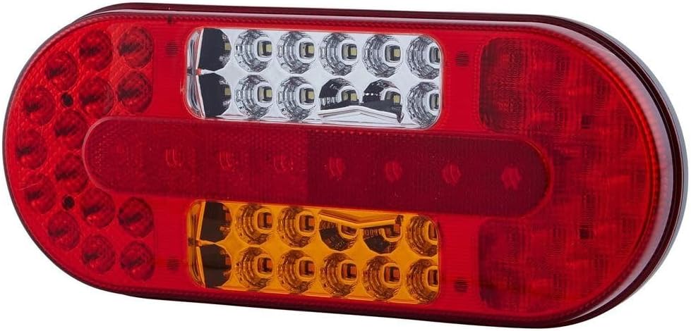 HELLA - Heckleuchte - Valuefit - LED - 24/12V - Anbau/geschraubt - Lichtscheibenfarbe: mehrfarbig -