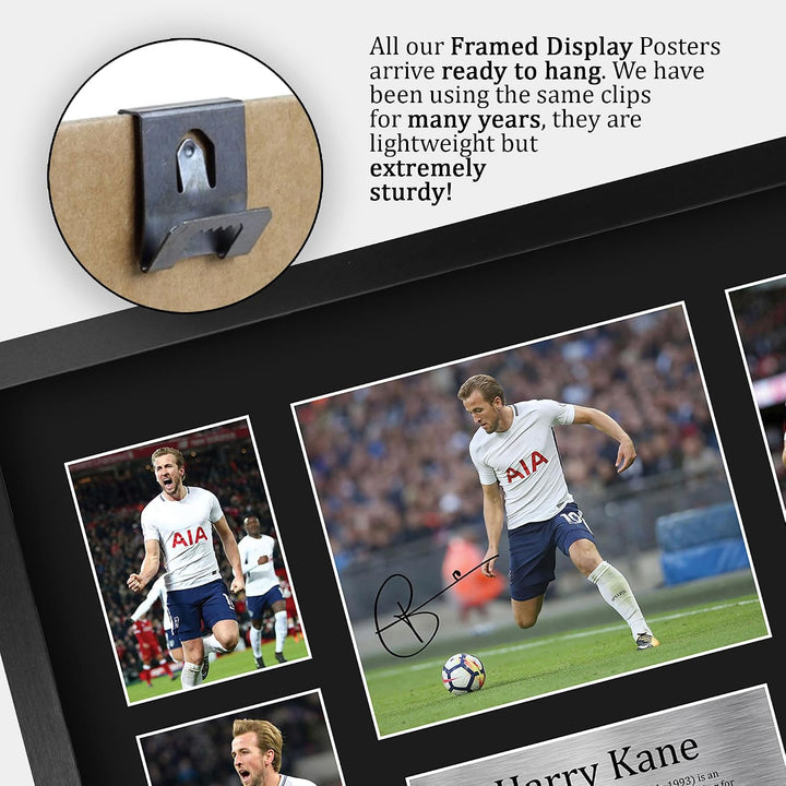 HWC Trading Harry Kane A3 Gerahmte Signiert Gedruckt Autogramme Bild Druck-Fotoanzeige Geschenk Für