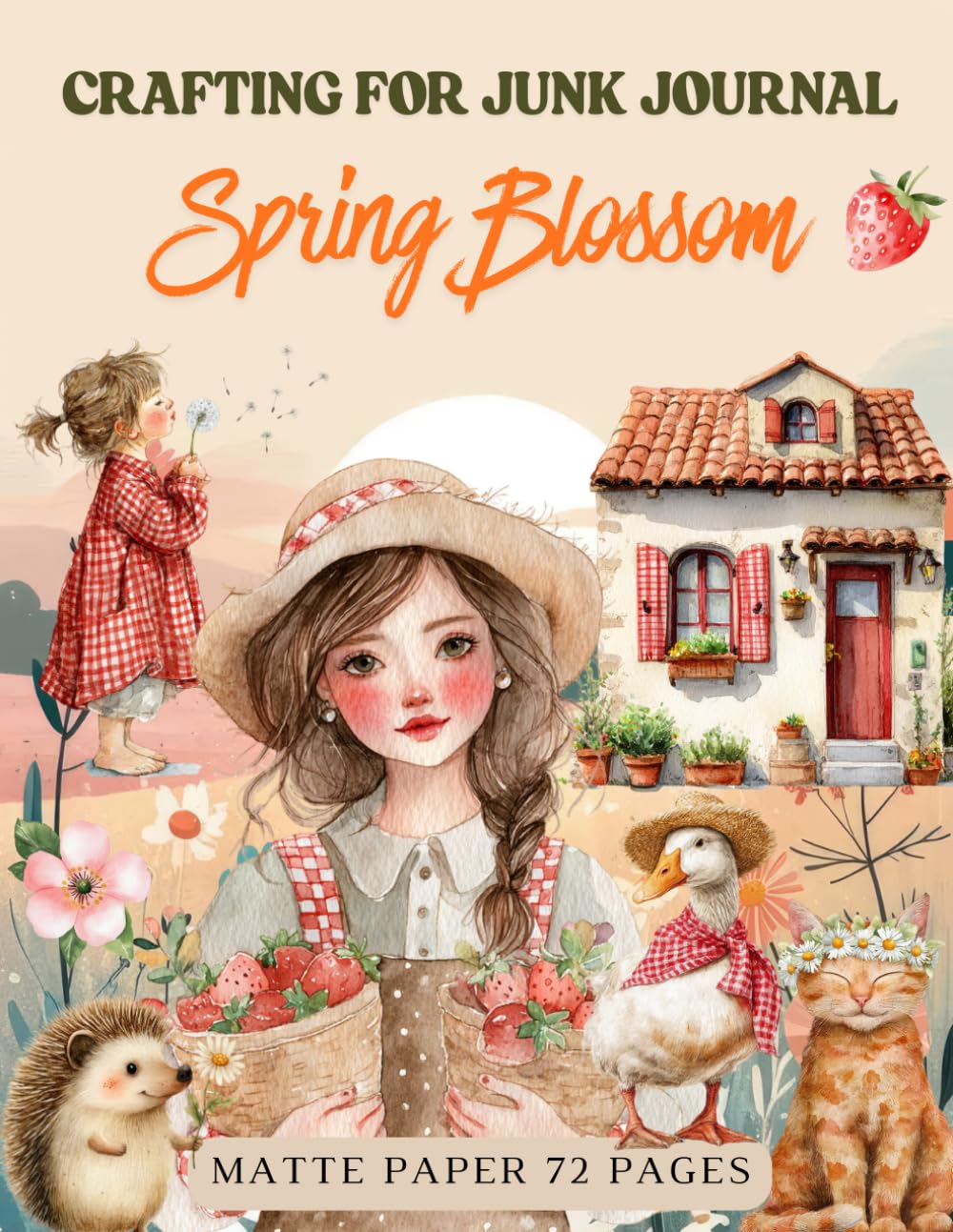 Crafting for Junk Journals Spring Blossom Ephemera Book: High Quality Images Of Peoples, For Paper C