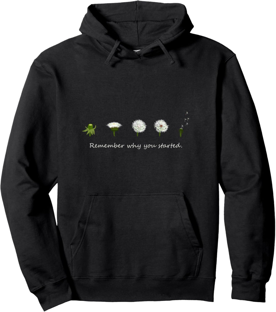 Zielfokussierung mit Motivation Löwenzahn Pusteblume Pullover Hoodie