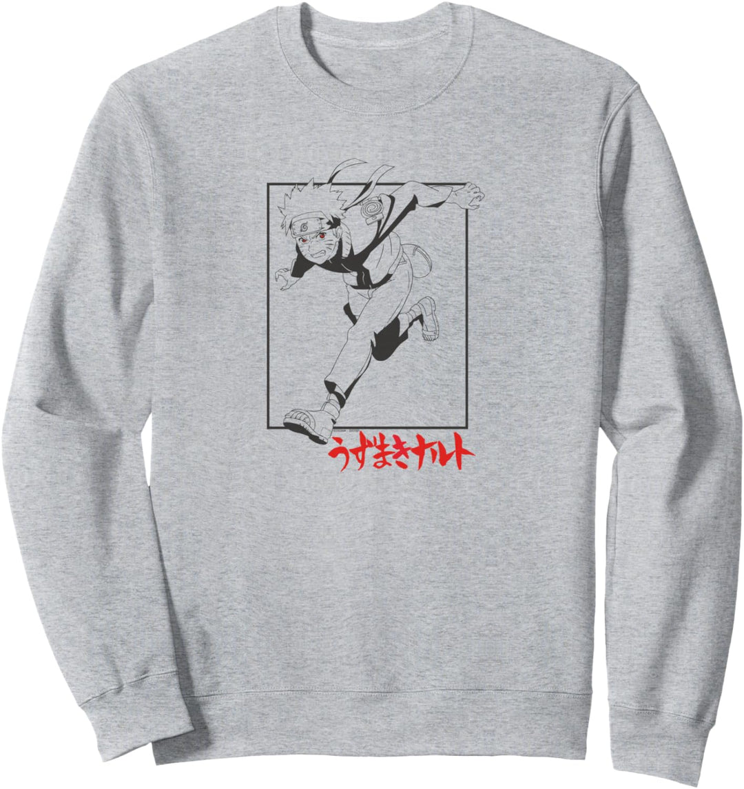Naruto Grey and Red Sweatshirt
