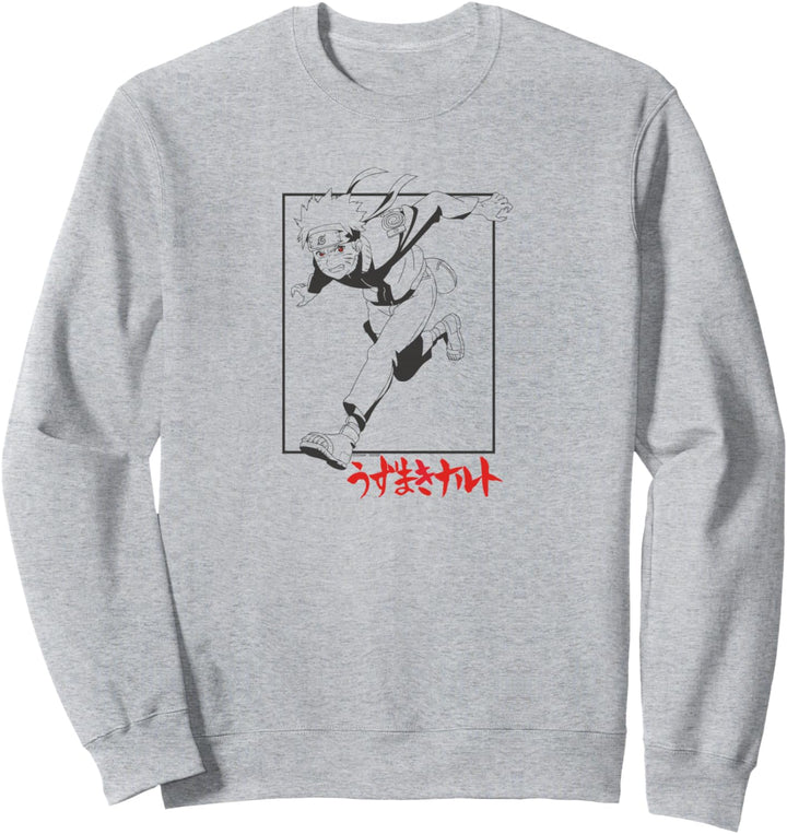 Naruto Grey and Red Sweatshirt