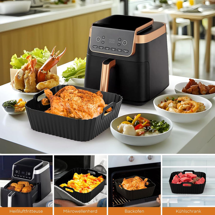 Heissluftfritteuse Zubehör für Ninja Max PRO 6,2L AF180EU und Ninja PRO 4,7L AF140EU Heissluftfritte