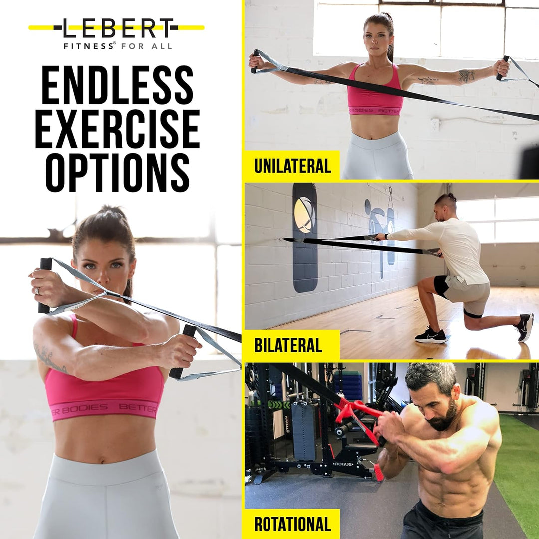 Lebert Fitness HIIT System – Funktions-/dynamisches Trainingssystem, Schwarz / Grau