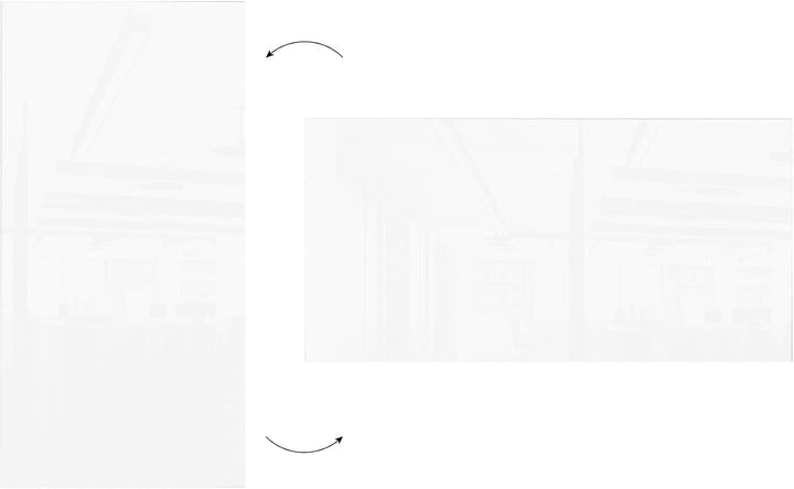 ALLboards Glasboard – Premium SUPERWHITE Perlweiss 120x60cm + Zubehörset, Bürotafel, Glastafel, Glas