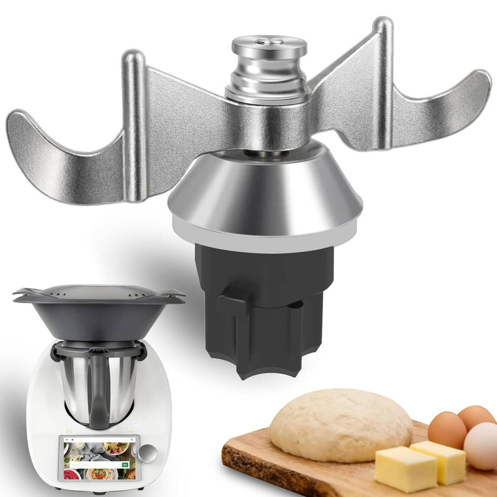 Teigmesser für Thermomix TM5,TM6,TM7,TM31,Edelstahl Teigmischmesser,Zubehör Ersatz Mischflügel Mit S