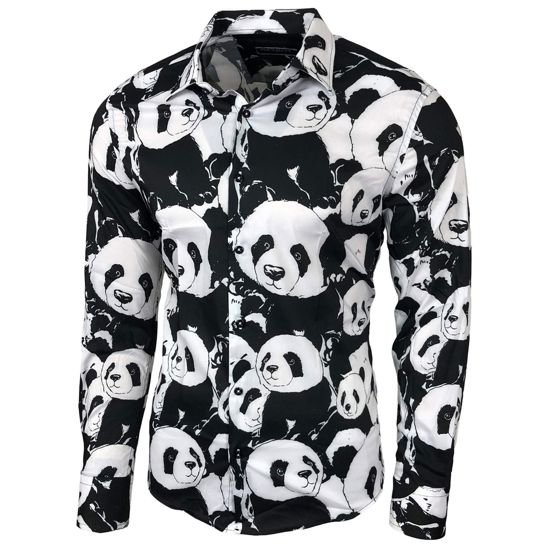 Blumen Hemden Herren Bunte Hemd Langarmhemd Muster Freizeitshemd Langarm Casual Mehrfarbig Shirt S S