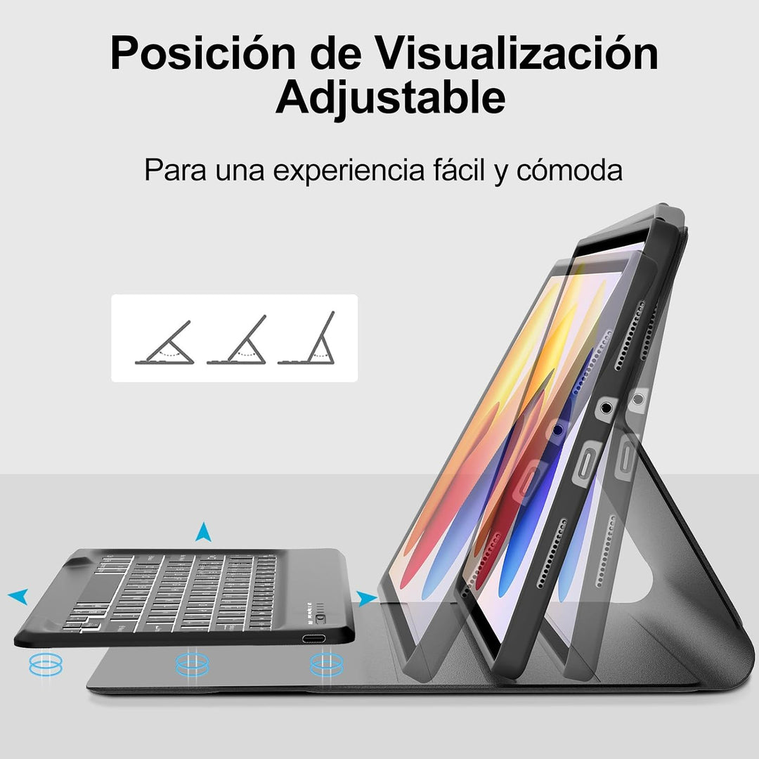 FOGARI Tastatur für Redmi Pad 2 Pro 30,5 cm (12,1 Zoll) 2025, mit spanischer Tastatur, mit Bluetooth