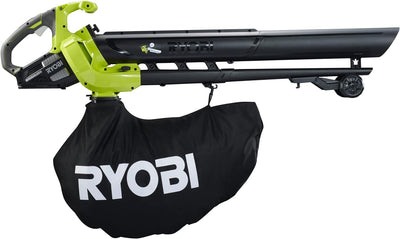 RYOBI 18 V ONE+ Brushless Akku-Laubsauger und Laubgebläse OBV18 (Luftmenge 6,0 m³/min, Luftgeschwind