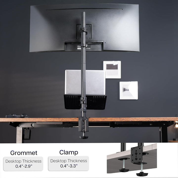 VIVO Laptop & LCD-Monitor aufstehen Tischhalterung extra hohe verstellbare Ständer passen 1 Bildschi