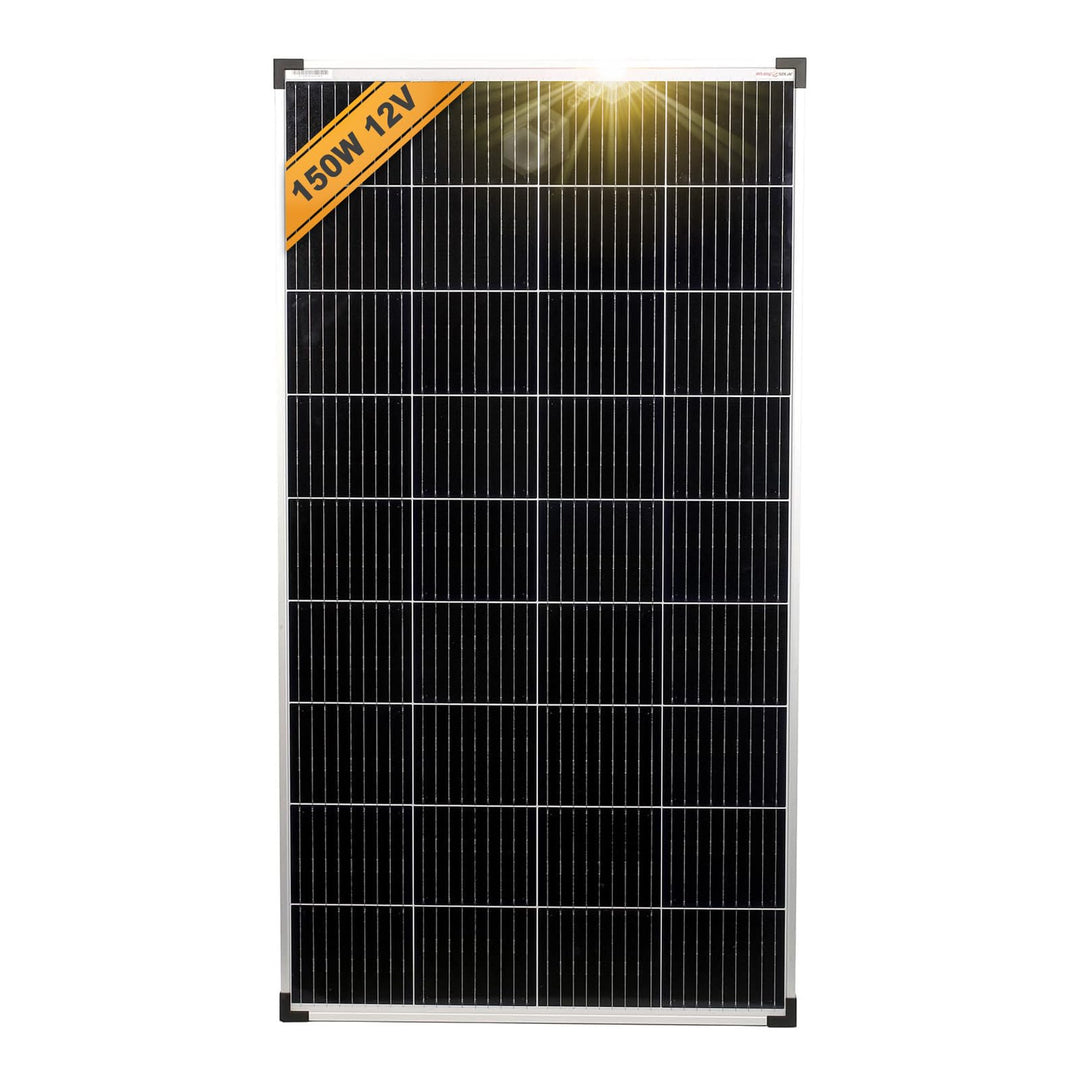 enjoy solar Mono 150 W 12V Monokristallines Solarpanel Solarmodul Photovoltaikmodul ideal für Wohnmo