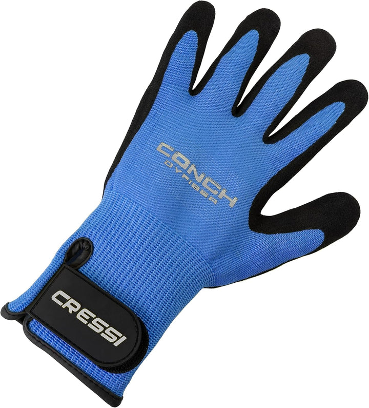 Cressi Conch Dyfiber Schnittfestigkeit Handschuhe S blau, S blau
