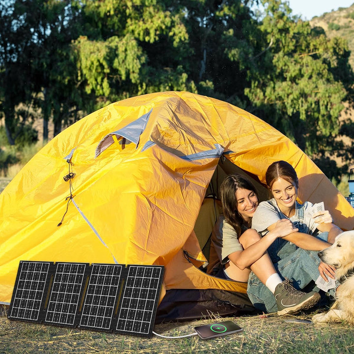LogiLink PA0340 - faltbares/ausklappbares Solarpanel für Unterwegs mit max. Leistung von 15W, inkl.