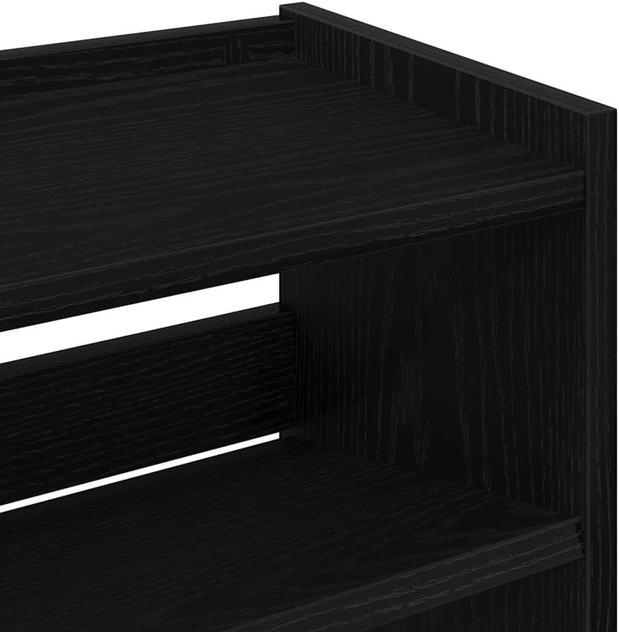 vidaXL Schuhregal Schwarz 60x25x62 cm Holzwerkstoff, Schuhschrank, Schuhaufbewahrung, Schuhe Organiz